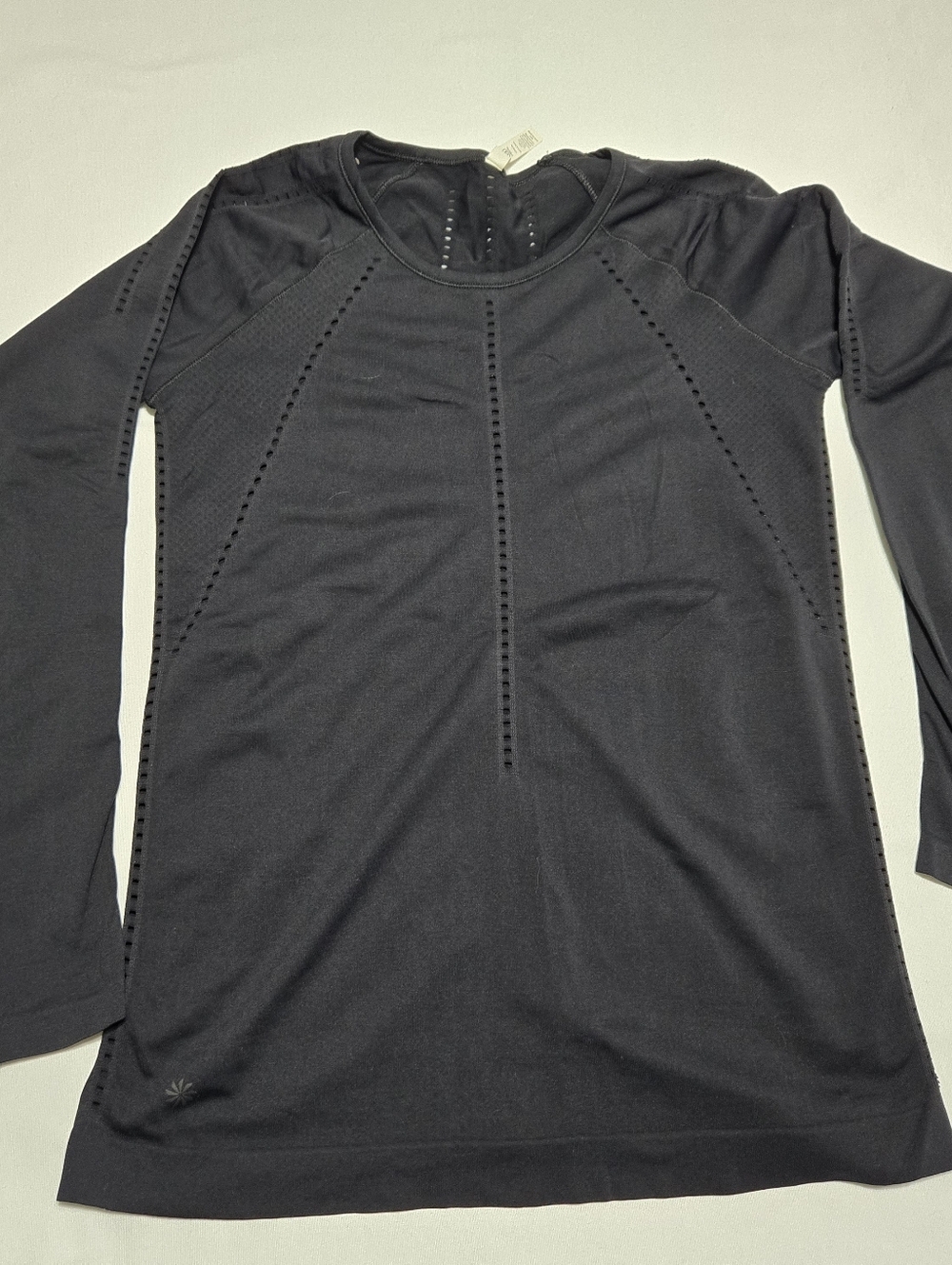 Athleta Women's Foothill Seamless Black Long Sleeve sz S